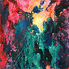 Experimental acrylic painting.