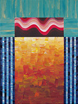 Abstract acrylic painting.