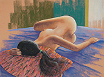 Realist pastel drawing.