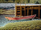 Realist oil painting.
