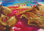 Experimental acrylic painting.