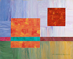Abstract acrylic painting.