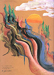 Experimental pastel painting.