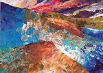Experimental acrylic painting.