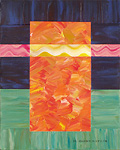 Abstract acrylic painting.