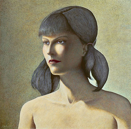 realist acrylic painting.