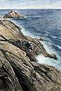 Realist watercolor painting.