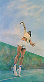 Realist acrylic painting.