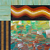Abstract acrylic painting.