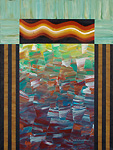 Abstract acrylic painting.